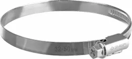 Червячный хомут ЗУБР, 32-50 мм, оцинкованный, 50 шт, Х-9Н (37807-50)