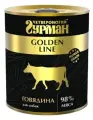 Корм консервированный для собак Четвероногий Гурман Golden line Говядина, 340 г х 6 шт.