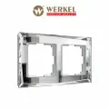 Рамка из стекла на 2 поста Werkel Diamant W0021220 зеркальный