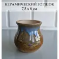 Керамический горшок для суккулентов и кактусов / Керамический горшок для цветов №7