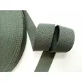 Стропа-лента ременная 32 мм, хлопок искусственный толщ. 2 мм, 45 метров, темно-серая