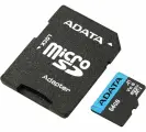 Карта памяти Adata micro SDXC 64Gb Premier UHS-I U1 V10 A1 + ADP (85/25 Mb/s)
