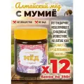 Мед с мумие 12 банок по 350 грамм Алтайвита