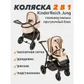 Всесезонная коляска для новорожденных 2 в 1 Jung + дождевик, москитная сетка, рюкзак мамы