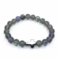 Браслет-нить Handinsilver ( Посеребриручку ), лабрадорит, 1 шт., размер 16 см, диаметр 10 см, голубой