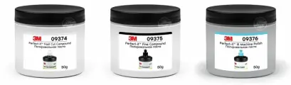 Паста / комплект для полировки авто 3М™/ комплект 3 шага: 09374 Белый колпачок 50 г + 09375 Черный 50 г + 09376 Голубой 50 г