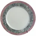 Тарелка 21 см 1 шт Thun Яна /Серый мрамор с розовым кантом / 232355