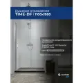Душевое ограждение дверь в нишу SANTREK Time- DF-1100-C-Chrome 1100*1950 Прямое стекло Прозр 6 мм, профиль Хром
