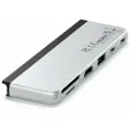 Хаб двойной Satechi Dual USB-C Hub For Surface Pro 9. Цвет: серебристый