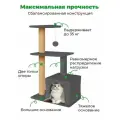 Когтеточка-домик для кошек 4в1 ZURAY 61x36x105