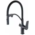 Смеситель для кухни с подключением к фильтру с питьевой водой LEMARK BRONX LM3761BL черный