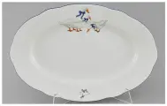 Блюдо Leander овальное 36 см. Гуси