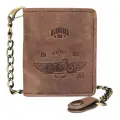 Бумажник KLONDIKE 1896, фактура тиснение, светло-коричневый