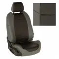 Комплект авточехлов Автопилот Toyota Land Cruiser Prado 150 (5 мест) с 09-17г. Экокожа (Серый + Черный)
