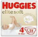 Набор из 3 штук Подгузники Huggies Elite Soft 4 размер 8-14 кг 54шт