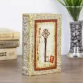 Шкатулка книга-сейф Ключик, дерево, под шёлк, 17x11x5 см, особенности шкатулки: для денег
