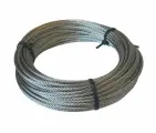 Трос нержавеющий мягкий 4 мм из стали А2, плетение 7х19, 15 метров