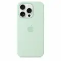 Чехол силиконовый MagSafe для iPhone 16 Pro Aquamarine, Silicone case MagSafe для айфон 16 Про - Мятный