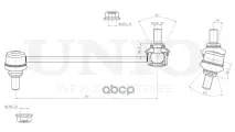 Стойка стабилизатора передняя правая UNIO арт. SSP-50082
