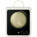 Чехол Samsung Silicone Case with Ring Flip5, кремовый