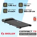 Беговая дорожка электрическая для дома SWOLLEN Compact T3 (1.95 л. с. - до 120 кг - 8 км./ч. - 103 х 39 см)