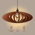 Люстра подвесная потолочная из дерева Brillight, Е27, диаметр 56 см