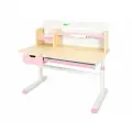 Детский стол Ergokids Bravo Maximus Plus Maple/Pink (арт. TH-360 Maximus Plus MG/PN) - столешница клён / накладки на ножках розовые