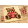 PN-0011093 Набор для вышивания коврика Vervaco серия Popcorn the Bear I love you С любовью