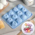 Форма для выпечки силиконовая, роза, 16x21 см, 12 ячеек