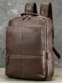 Рюкзак городской из натуральной кожи CAPRI для мужчин и женщин, кожаный, коричневый