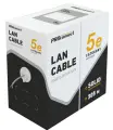 Кабель информационный PROconnect / Проконнект Indoor solid 24AWG 4PR, витая пара, медь ПВХ, серый, F/UTP, cat5e, 4 пары, 6.2мм, 305м / электрика