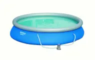 Бассейн Bestway Fast Set, надувной, круглый, 457x84 см, голубой