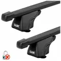 Багажник LUX Классик на крышу для Chery Tiggo II / Чери Тигго 2 внедорожник 2016-н. в. на стандартные рейлинги - 120см квадратные стальные дуги, без замка