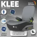 KLEE Mild (Carbon Black) автокресло-бустер со складной спинкой и isofix