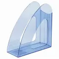 Лоток вертикальный для бумаг BRAUBERG Delta, 240х90х240 мм, тонированный синий, комплект из 4 шт, 237245