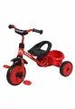 Велосипед трехколесный kari детский без ручки, красный-чёрный, цвет красный, чёрный