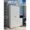 Шкаф для одежды детский Lazurit Эльбрус шкаф распашной в прихожую спальню белый с ящиками 175,7х45,8х89,3 см