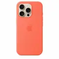 Чехол силиконовый MagSafe для iPhone 16 Pro Tangerine, Silicone case MagSafe для айфон 16 Про - Мандариновый