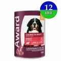 Влажный корм AWARD для взрослых собак, кусочки с ягненком и печенью в соусе, 750 г х 12 шт