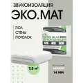 Шумоизоляция МаксФорте ЭКО, мат, базальт, 7.5м², толщина 14мм
