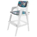 Стул детский растущий Робин WOOD Вуди с чехлом, цвет: Белый/Салют