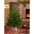 Елка искусственная новогодняя литая невысокая 1 м, ель для помещений, Поезд Ёлок