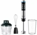 Блендер погружной Delta Lux DE-7005B с измельчителем, венчиком, стаканом, черный, 1500 Вт