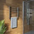 Полотенцесушитель электрический с дисплеем TERMLUX TLHQ06-6LE30 (Лесенка, 600х500х110 6-перекладин, 60 Вт, левый тэн)