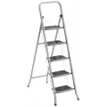 Стремянка стальная Perilla Class Plus 5 ступеней с широкими ступенями 123305