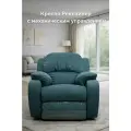 Кресло Реклайнер, с механическим управлением, изумрудного цвета, велюр