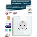 Умная розетка встраиваемая с Алисой 16А Tuya Zigbee 3.0 с (USB type C и type C) быстрая USB зарядка 20W