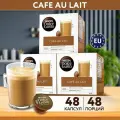 Кофе в капсулах Nescafe Dolce Gusto Cafe Au Lait, 48 порций для капсульной кофемашины, подарочный набор, 3 упаковки по 16 штук