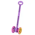 Каталка Весёлые колёсики с шариками (фиолетово-розовая) 15,3x11,3x55 см