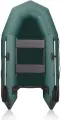 Моторная лодка ПВХ Лидер Тайга-290-М двухместная, с натяжным дном, сварные швы, зеленого цвета